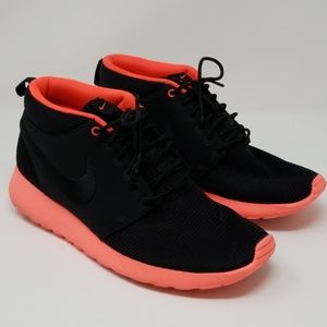 Nike Roshe Mid Black/Pink 599501-006 size 10!
